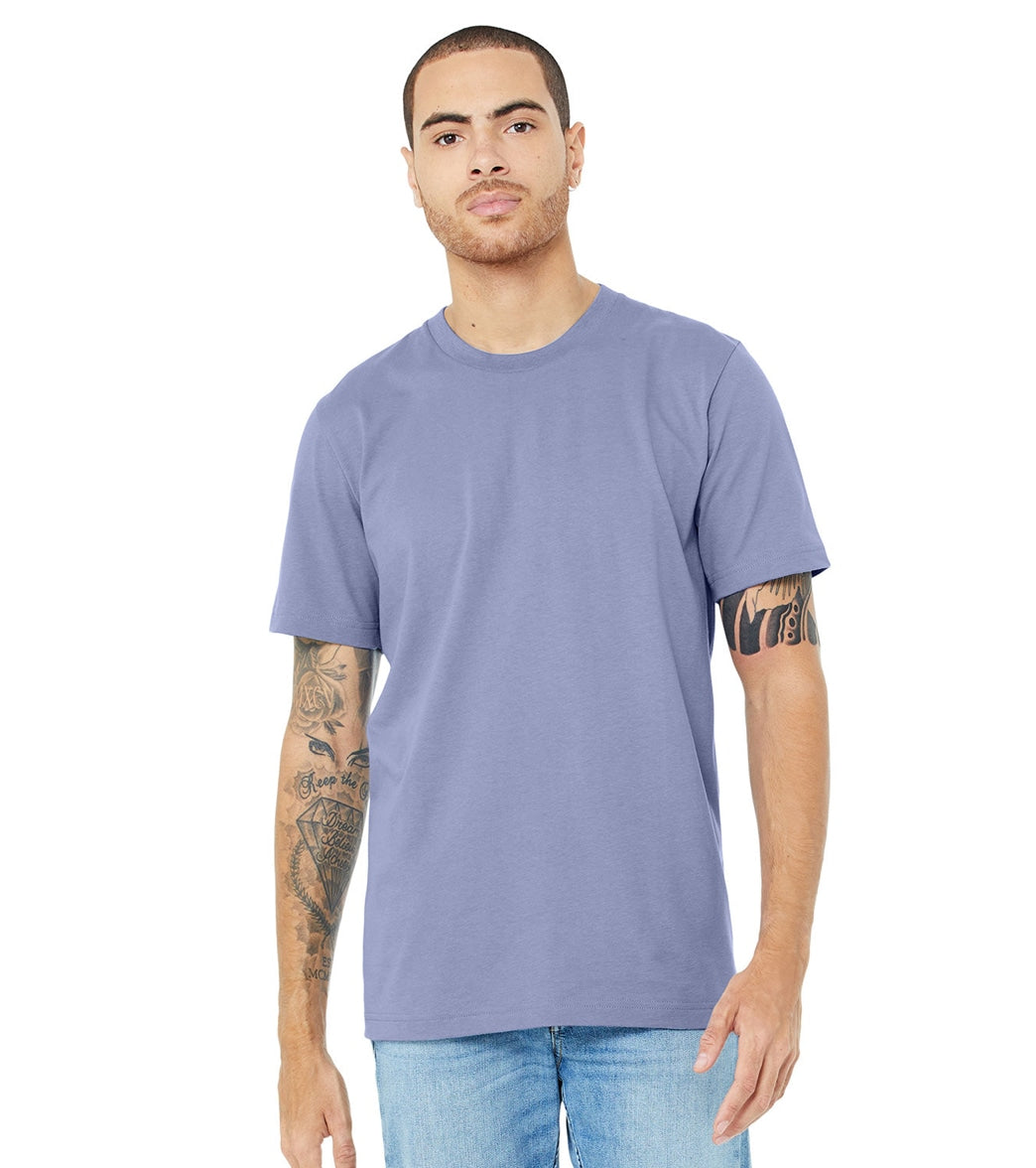 Bella + Canvas Unisex Jersey T-Shirt Lavander Blue