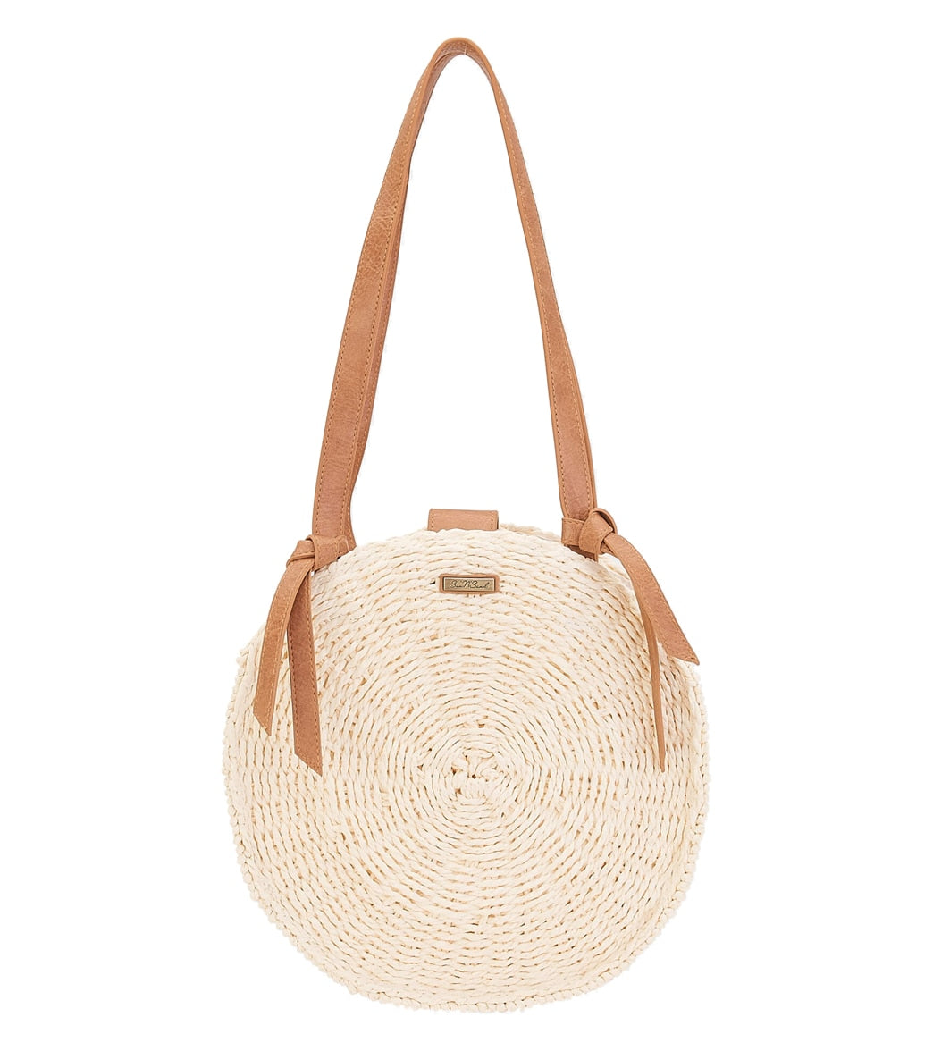 Sun N Sand Round Straw Shoulder Tote