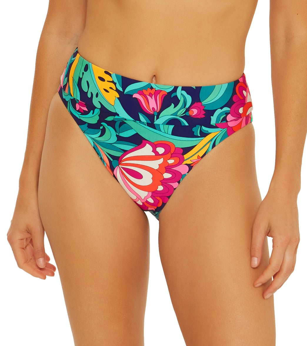 Trina Turk Women's India Garden High Waist Bikini Bottom
