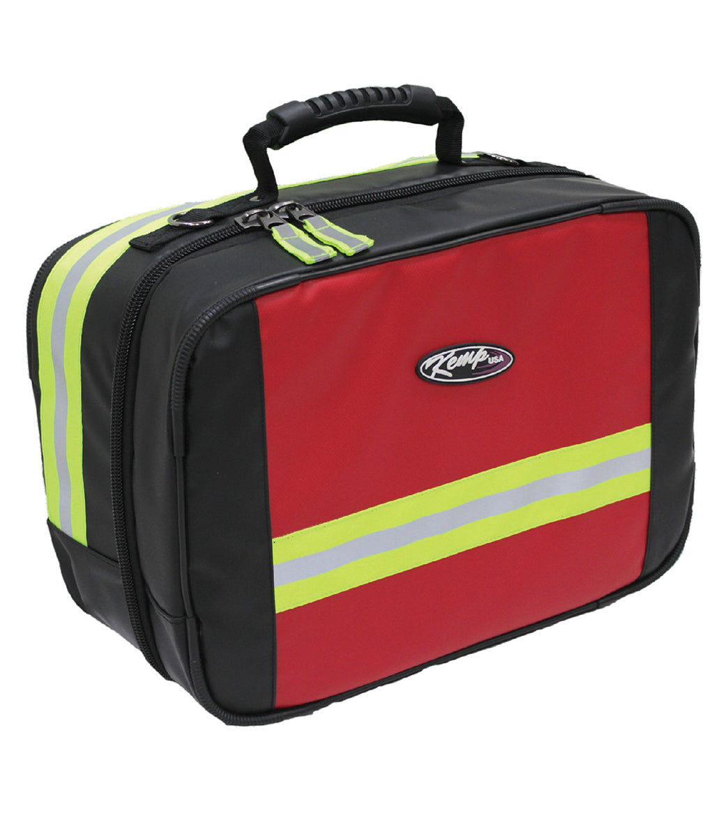 KEMP USA Fluid-Resistant Tarpaulin Large Responder Bag with Medication Pouches