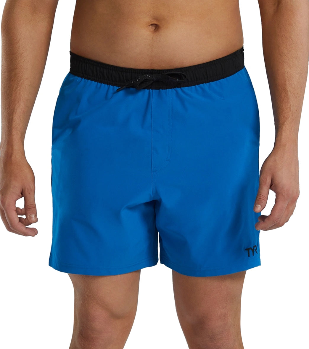 TYR Men's Solid Skua 7" Volley Swim Trunks