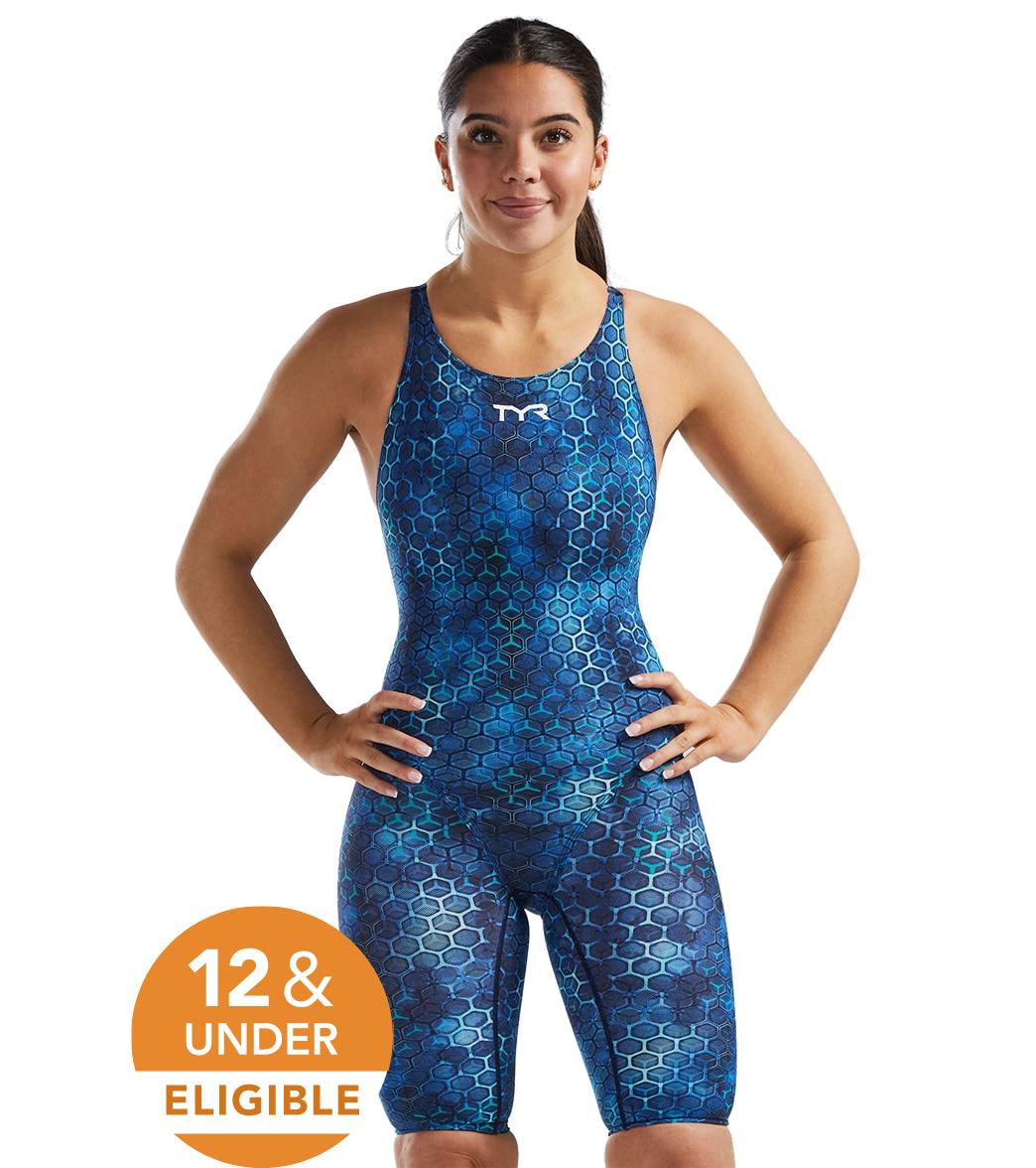 TYR Women's Akurra Thresher Open Back Tech Suit Swimsuit