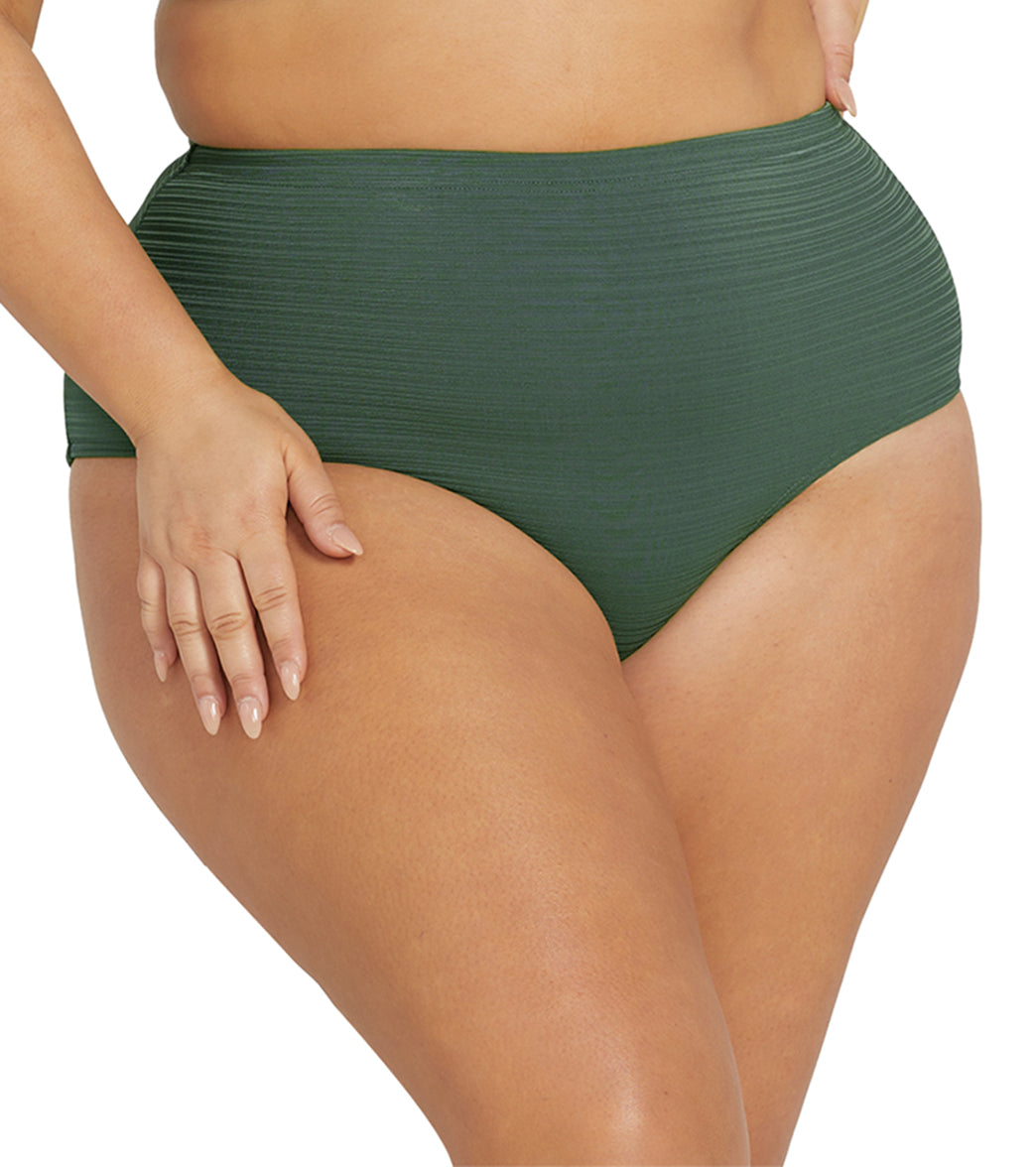 Artesands Woman's Plus Size Aria Olive Renoir Bikini Bottom