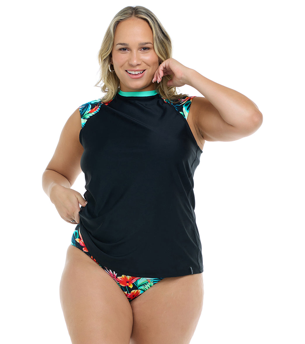 Body Glove Women's Colola Exhale Cap Sleeve UPF 50 Rash Guard