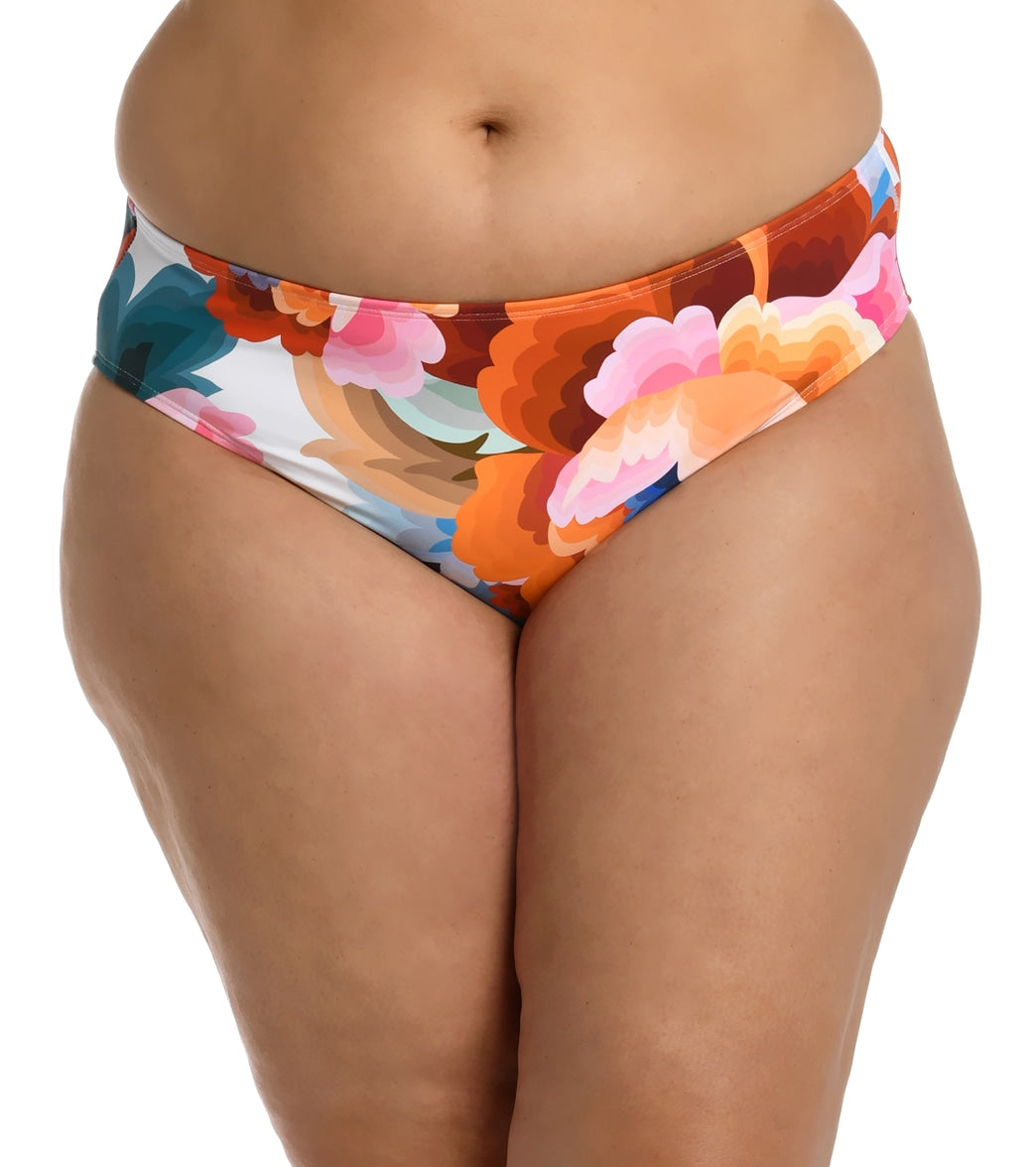 La Blanca Women's Plus Floral Rhythm Bikini Bottom