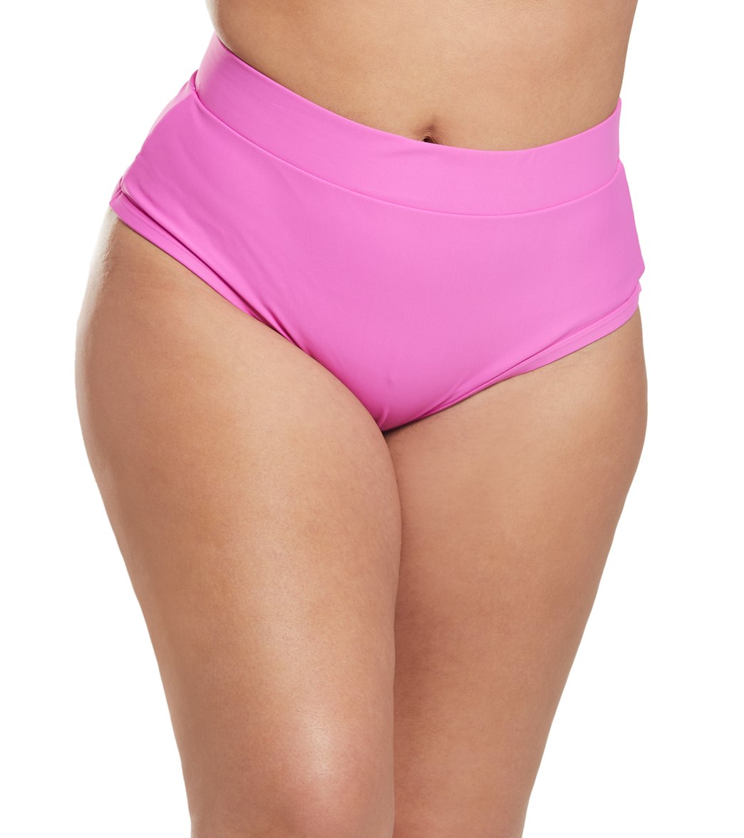 Alpine Butterfly Plus Size Magenta Lover Bikini Bottom