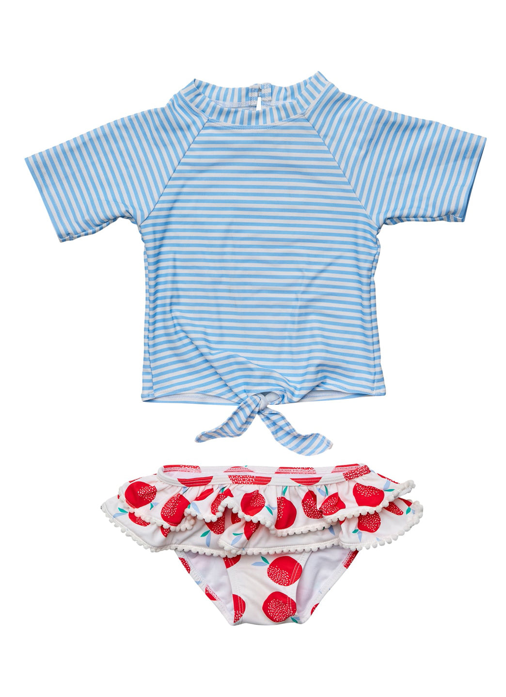 Snapper Rock Girls' Juicy Fruit Short Sleeve Rashguard Set (Baby, Toddler, Little Kid)
