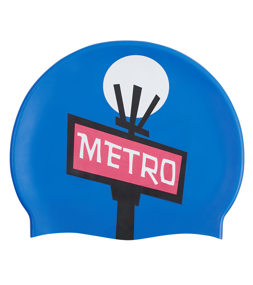Sporti Paris Metro Pop Silicone Swim Cap