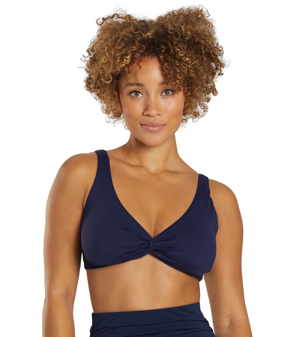 Tommy Bahama Pearl Solids Underwire Twist Front Bikini Top