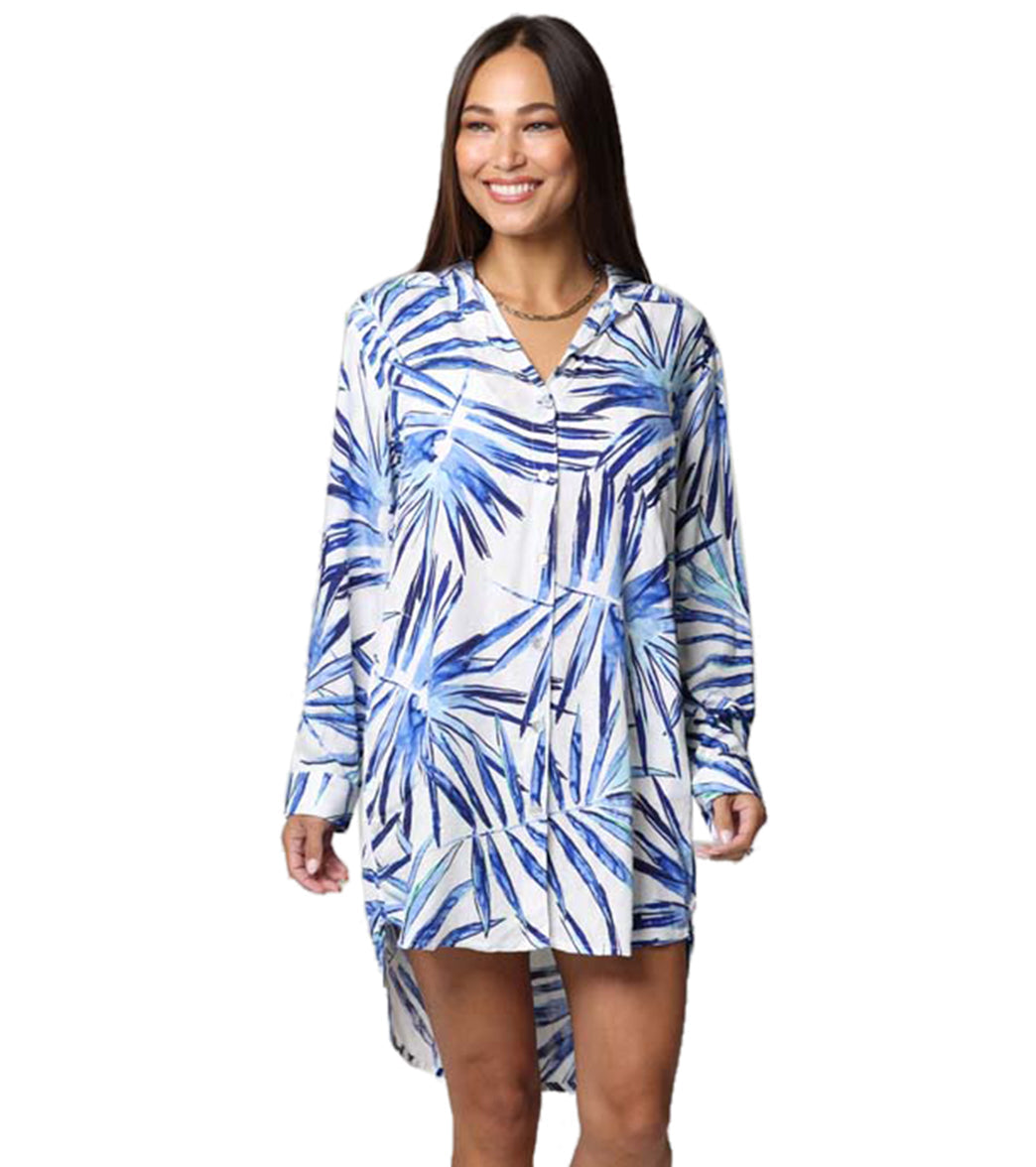 J.Valdi Women's Palmilla Big Shirt Cover Up