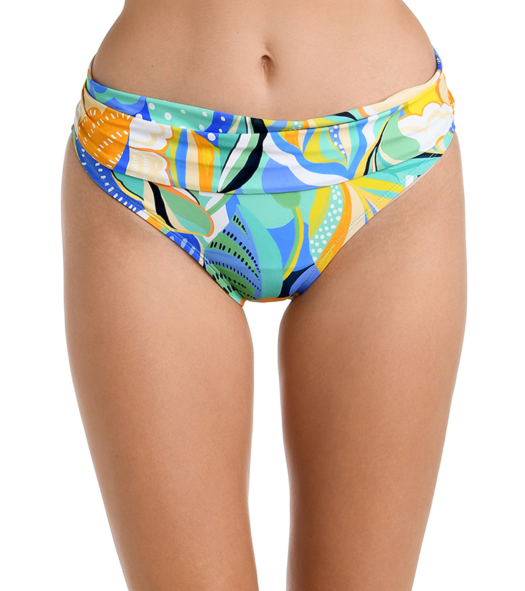 La Blanca Women's Sun In Sicily Shirred Band Hipster Bikini Bottom