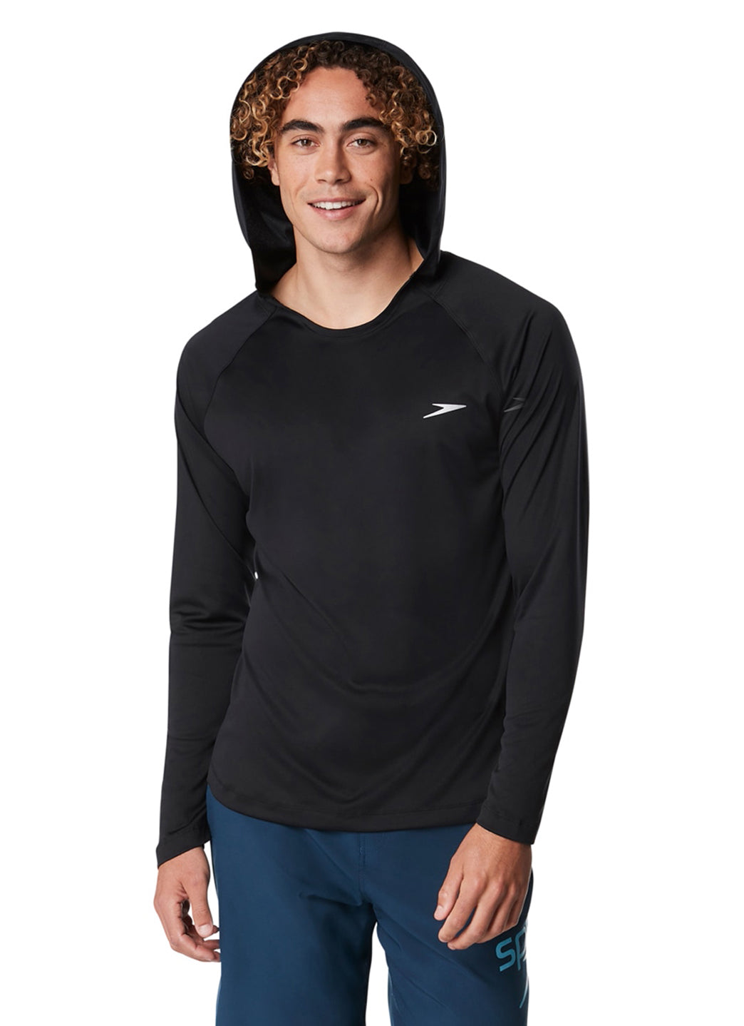 Speedo Men's Baybreeze Hooded Long Sleeve Swim Shirt
