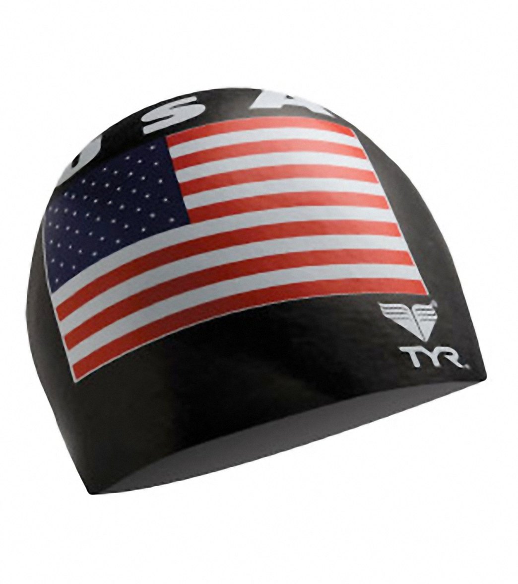 TYR USA Silicone Swim Cap