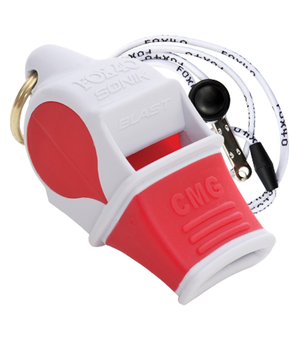 Fox40 Sonik Blast CMG Multi Color Lifeguard Whistle w/ Lanyard