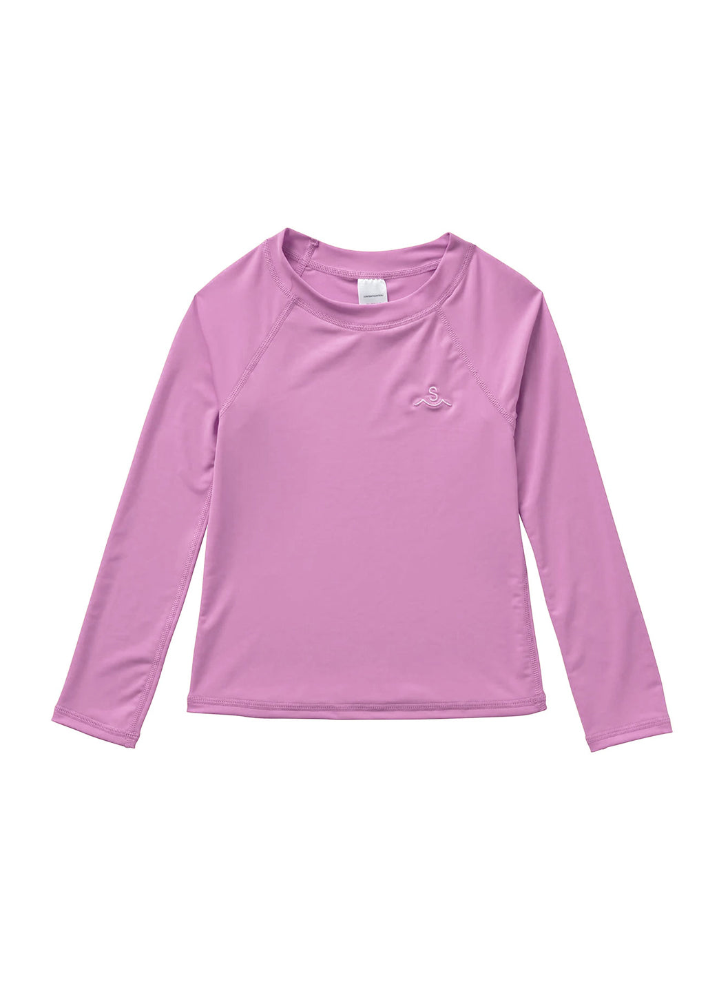Seaesta Surf Girls' Youth Solid Long Sleeve Rash Guard (Big Kid)