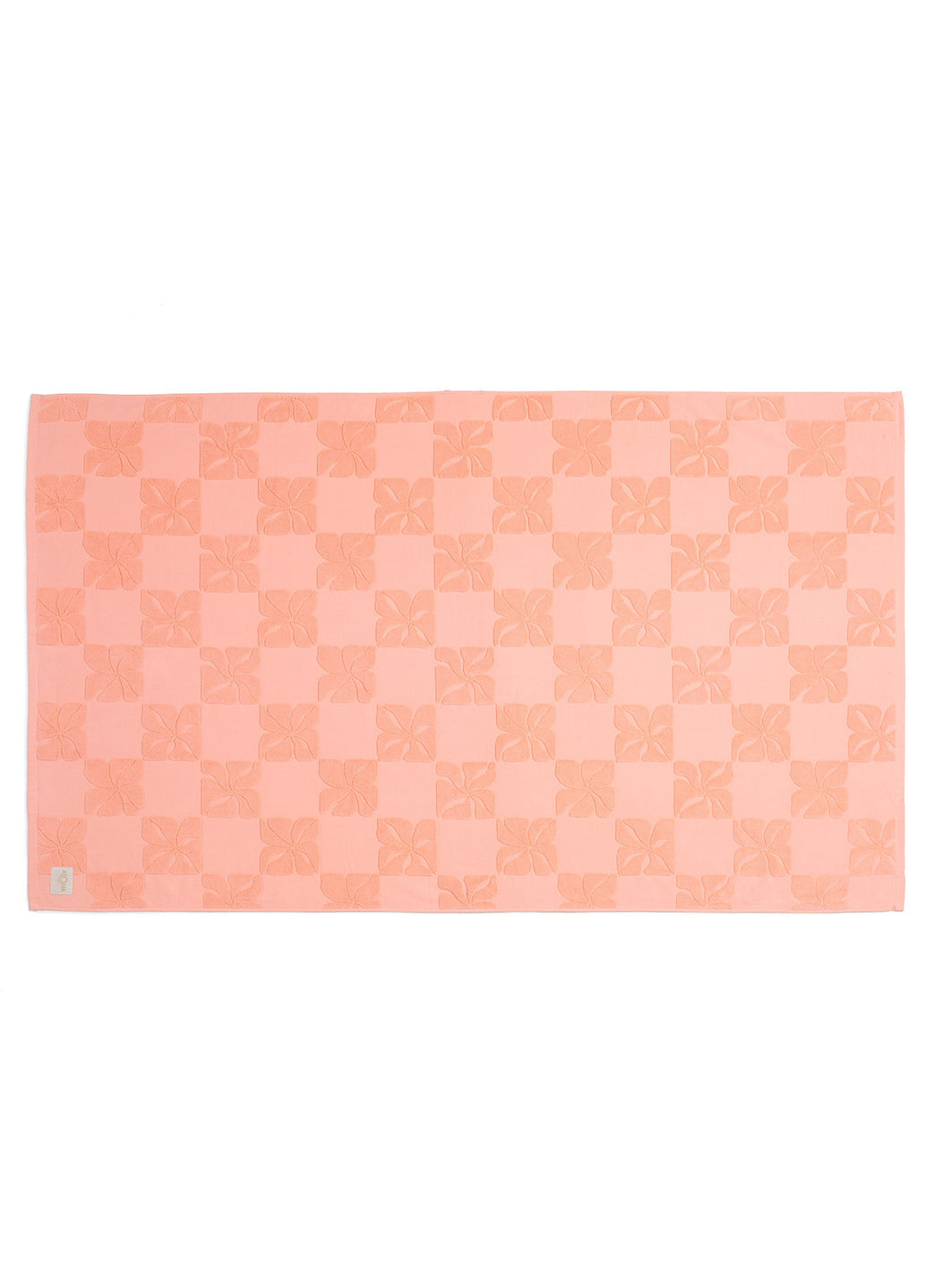 ALOHA Pua Check Beach Towel