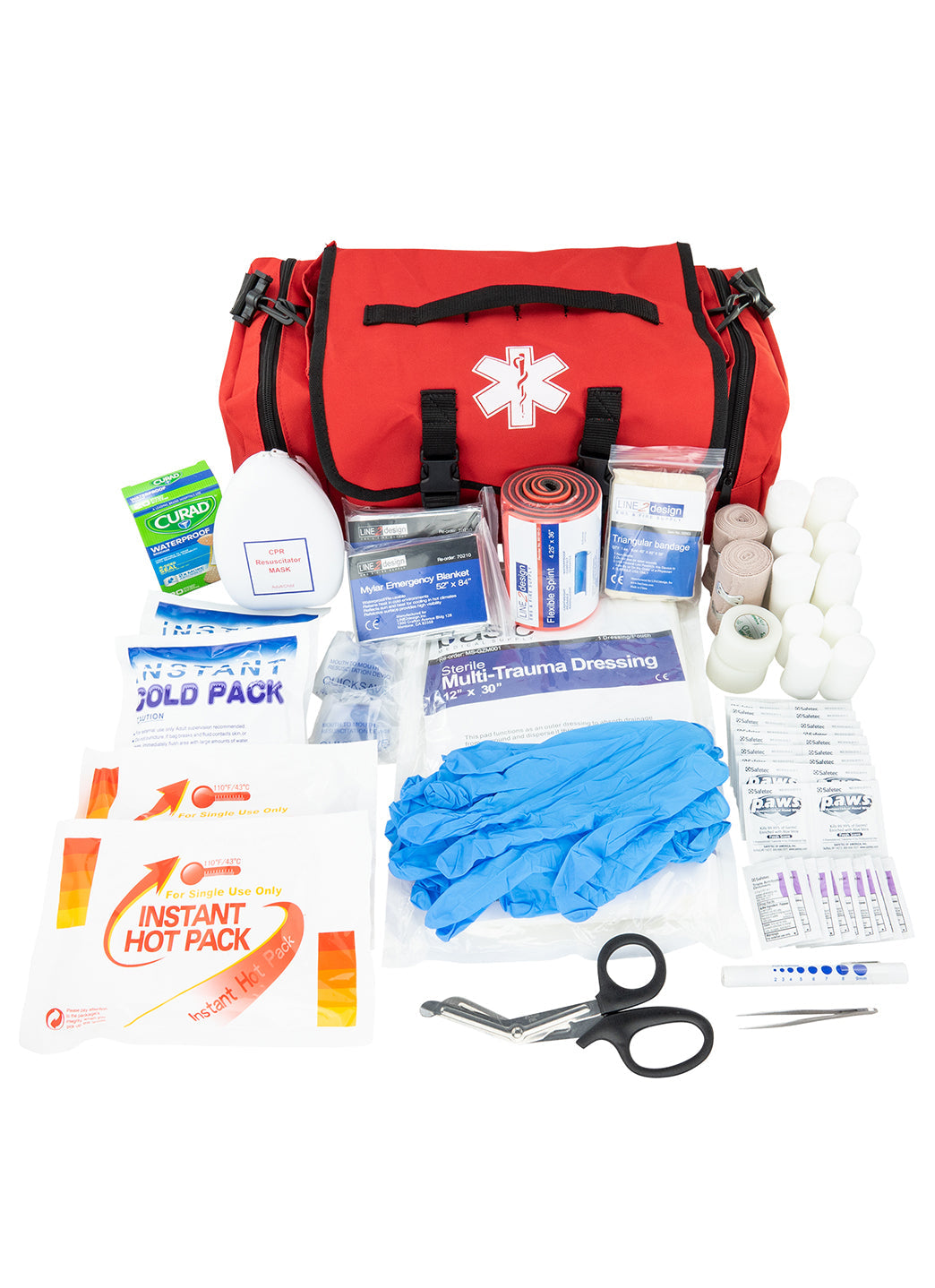 LINE2Design Red Economic Cab Bag First Aid Kit