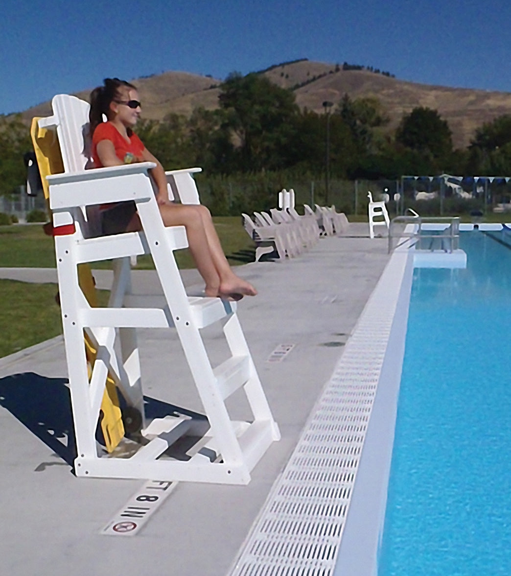 Spectrum Mendota 36" Recycled Plastic Guard Chair