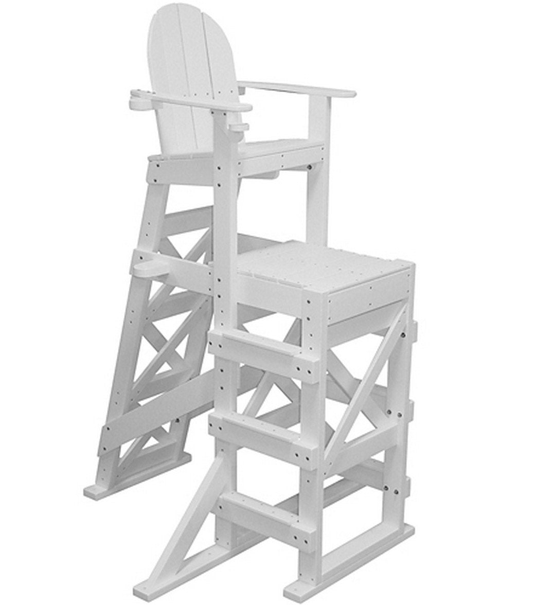 Tailwind Tall Recycled Plastic Lifeguard Chair w/Side Step