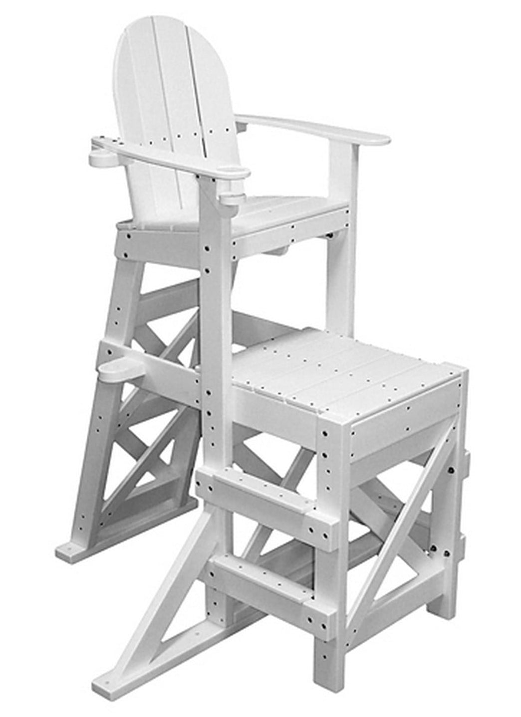 Tailwind Medium Recycled Plastic Lifeguard Chair w/Side Step