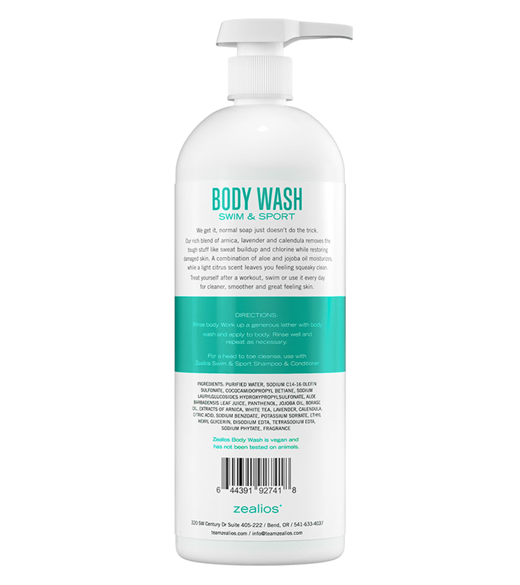 Zealios Skin Care Revival Swim and Sport Body Wash, 32 oz