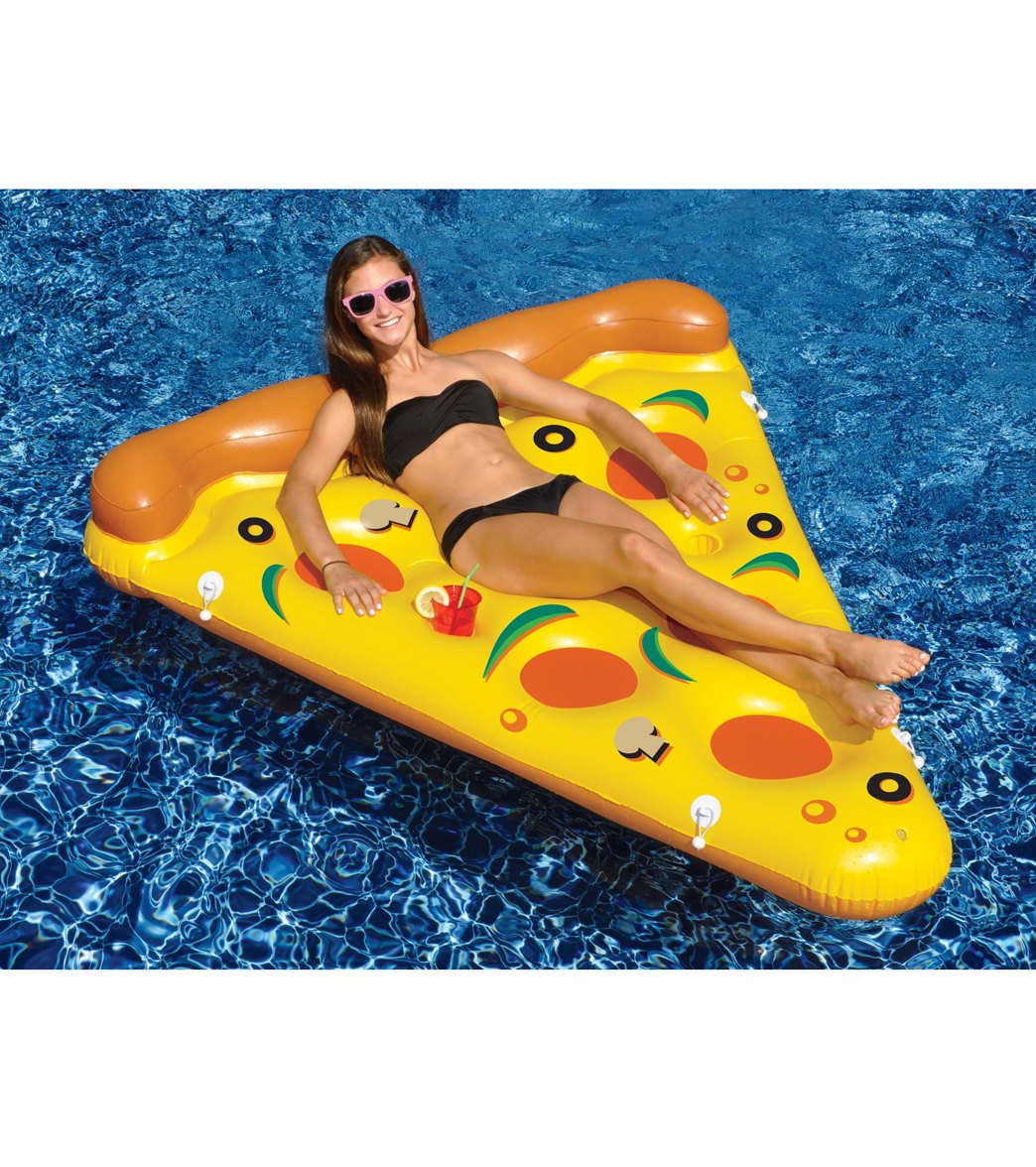 Swimline Inflatable Pool Pizza Slice Ride-On Pool Float