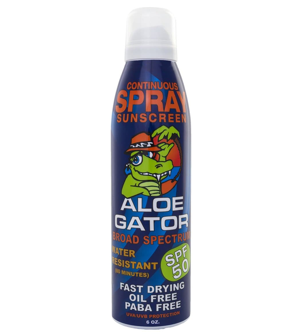 Aloe Gator SPF 50 Adult Continuous Spray 6 oz Sunscreen