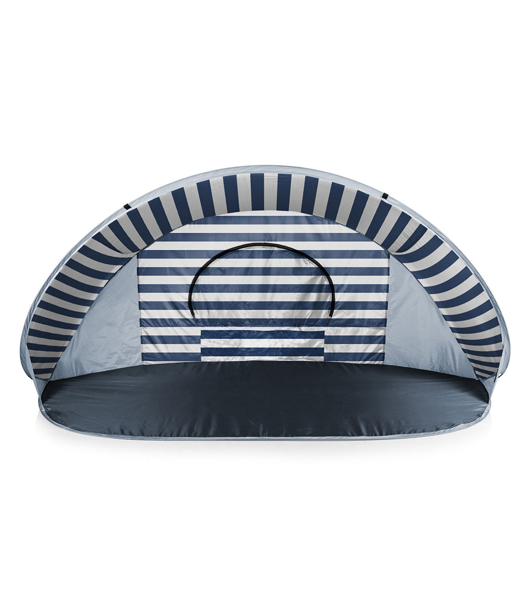 Picnic Time Manta Popup Sun/Wind Shelter Beach Tent Navy/White