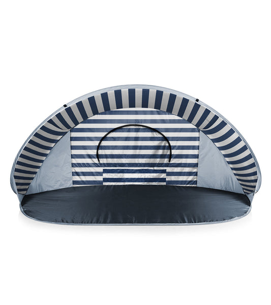 Picnic Time Manta Popup Sun/Wind Shelter Beach Tent Navy/White