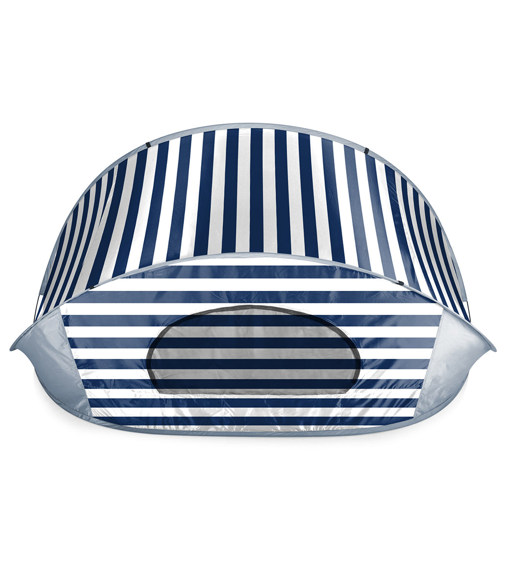 Picnic Time Manta Popup Sun/Wind Shelter Beach Tent Navy/White