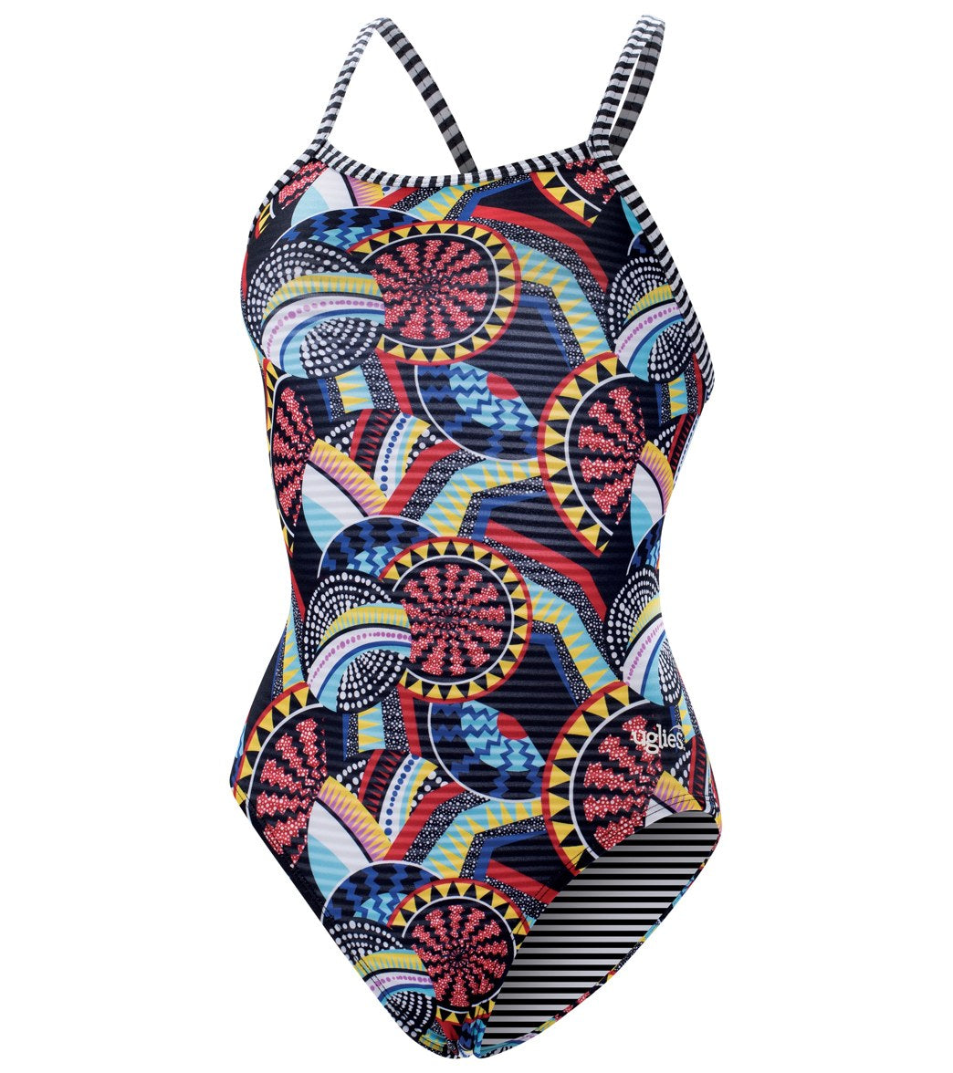 Dolfin Uglies Women's V-2 Back One Piece Swimsuit Africa