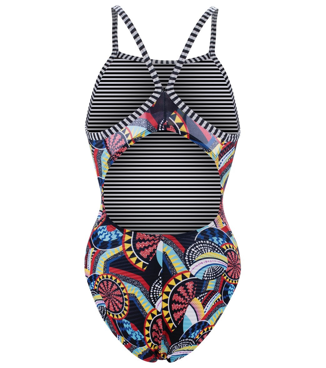 Dolfin Uglies Women's V-2 Back One Piece Swimsuit Africa