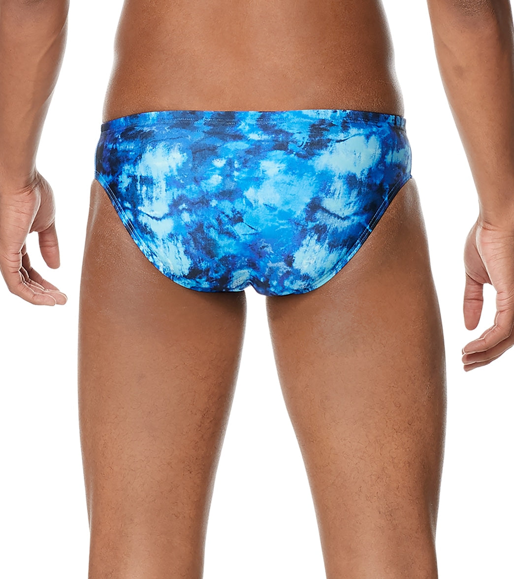 Speedo Vibe Men's Printed One Brief Swimsuit Washed Tie Dye
