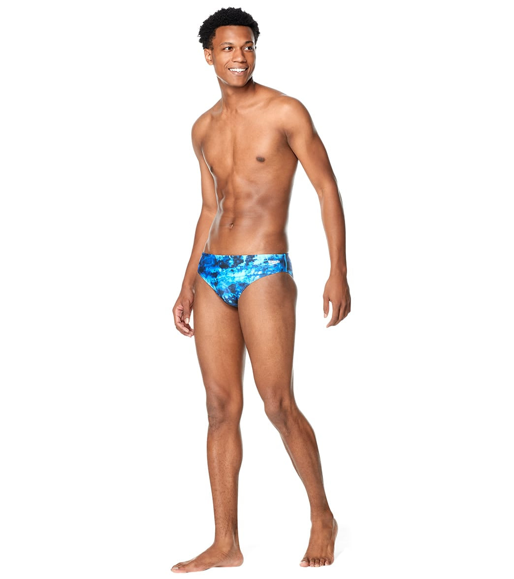 Speedo Vibe Men's Printed One Brief Swimsuit Washed Tie Dye