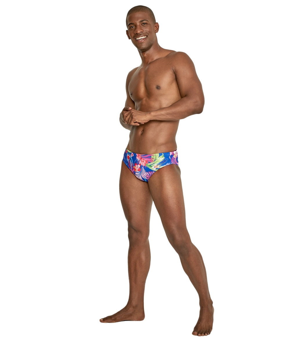 Speedo Vibe Men's Printed One Brief Swimsuit Tropical Trance