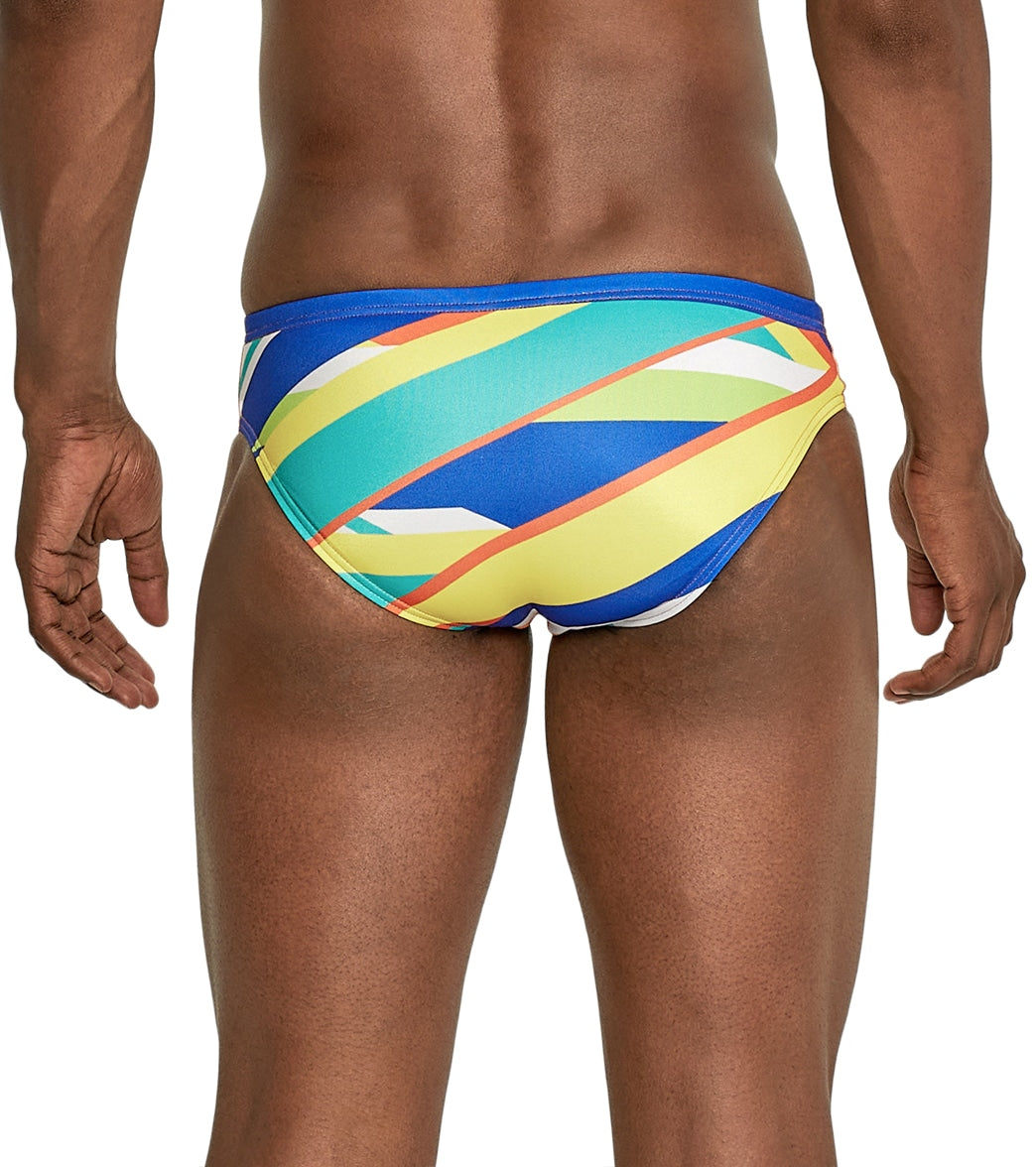Speedo Vibe Men's Printed One Brief Swimsuit Dynamic Diagonal