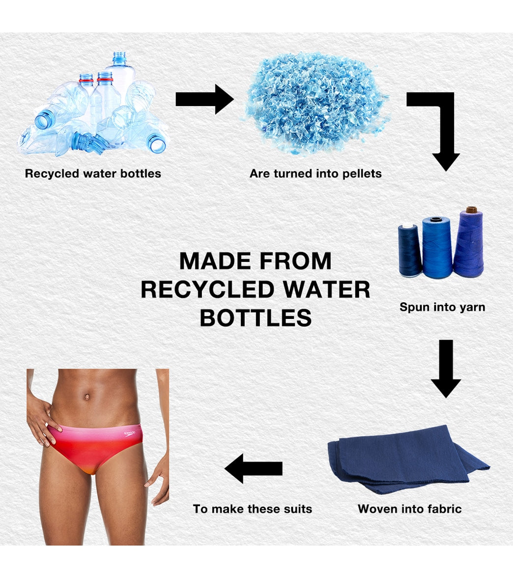 Speedo Vibe Men's Printed One Brief Swimsuit Sunset Ombre