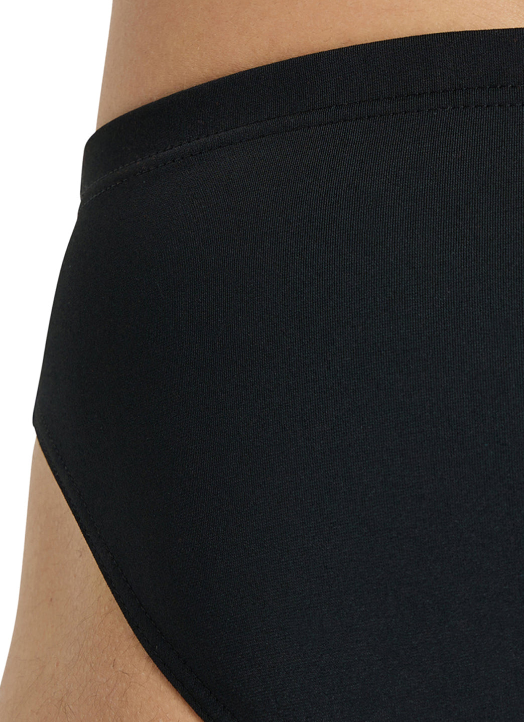 Arena Men's Solid Brief Swimsuit Black/White