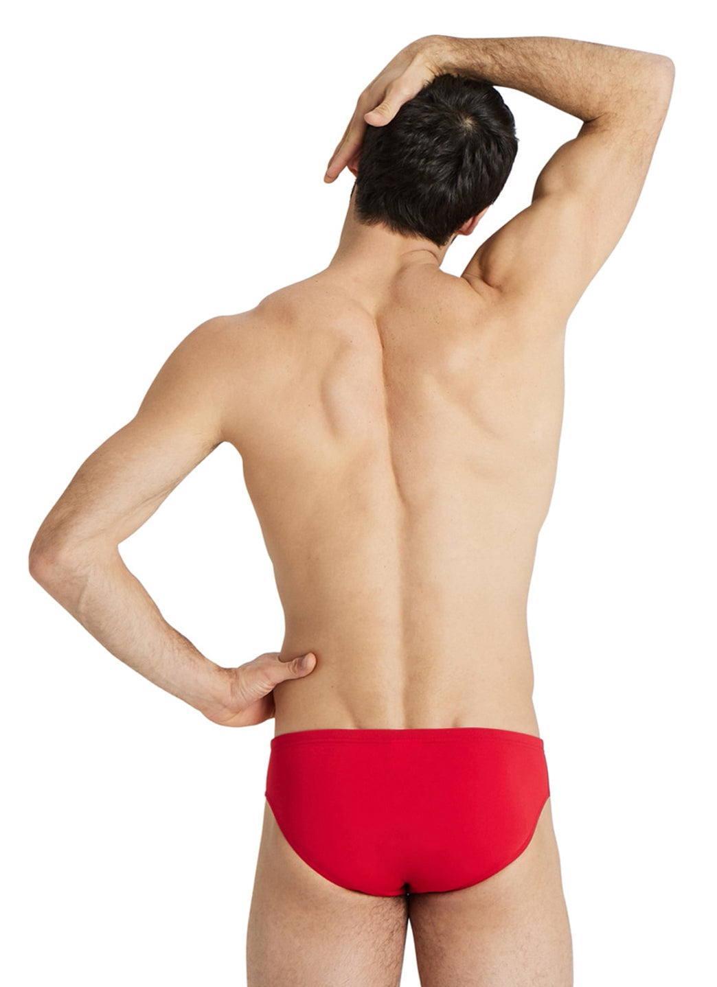 Arena Men's Solid Brief Swimsuit Red/White