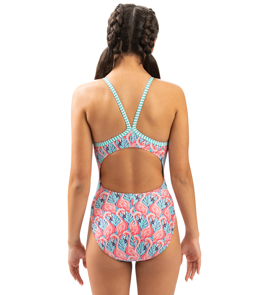 Dolfin Uglies Women's V-2 Back One Piece Swimsuit Flamingo