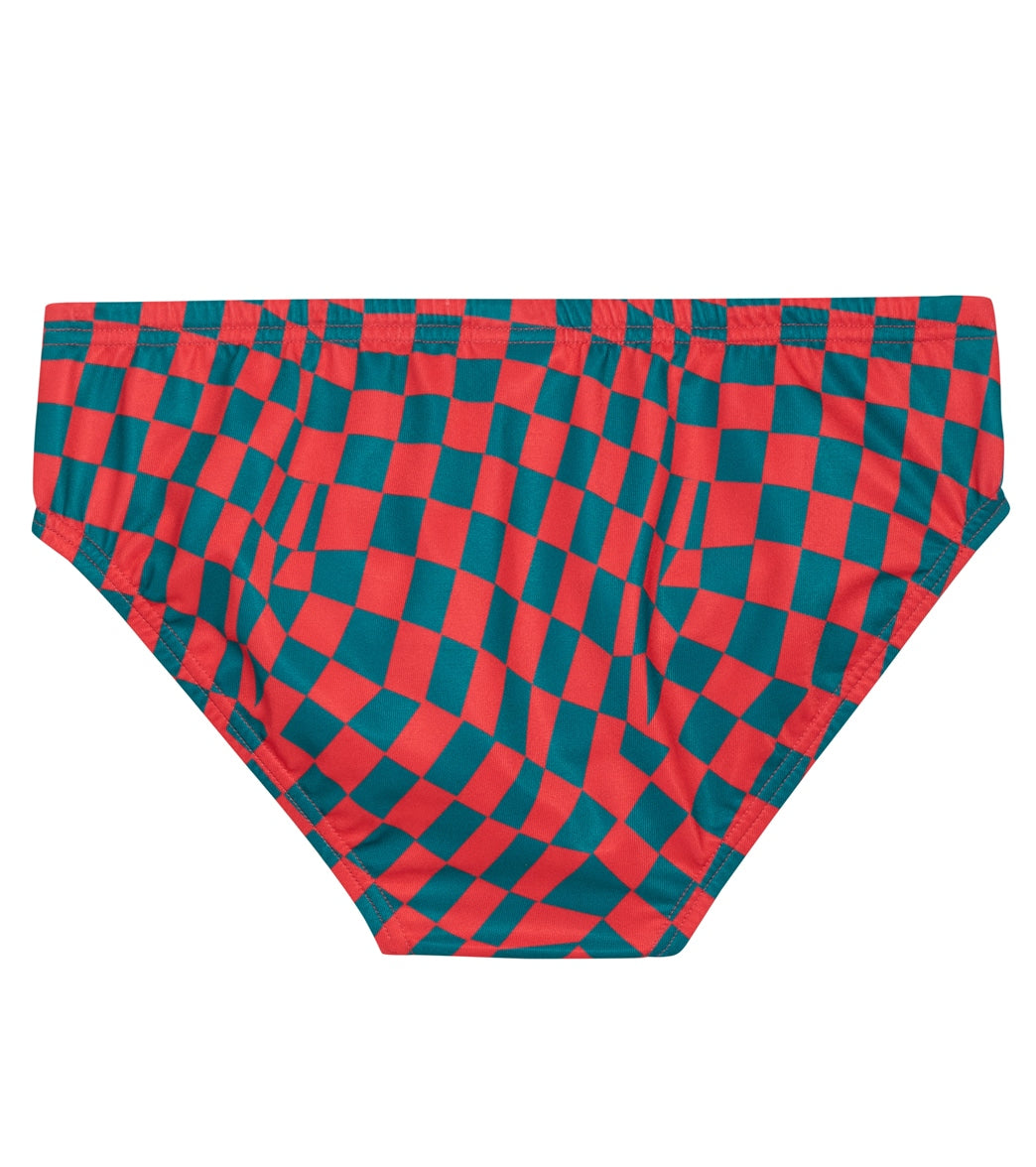 Speedo Vibe Men's Printed One Brief Swimsuit Fiery Coral