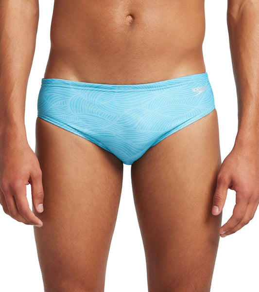 Speedo Vibe Men's Printed One Brief Swimsuit Be Like Water