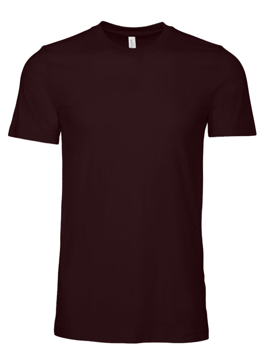 Bella + Canvas Unisex Jersey T-Shirt Oxblood Black