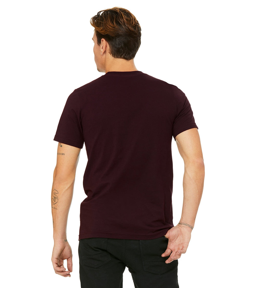 Bella + Canvas Unisex Jersey T-Shirt Oxblood Black