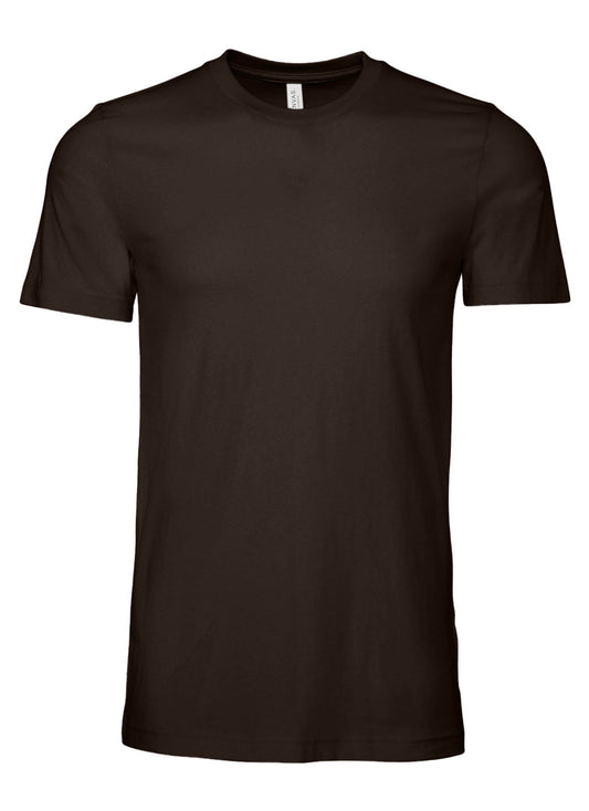 Bella + Canvas Unisex Jersey T-Shirt Brown