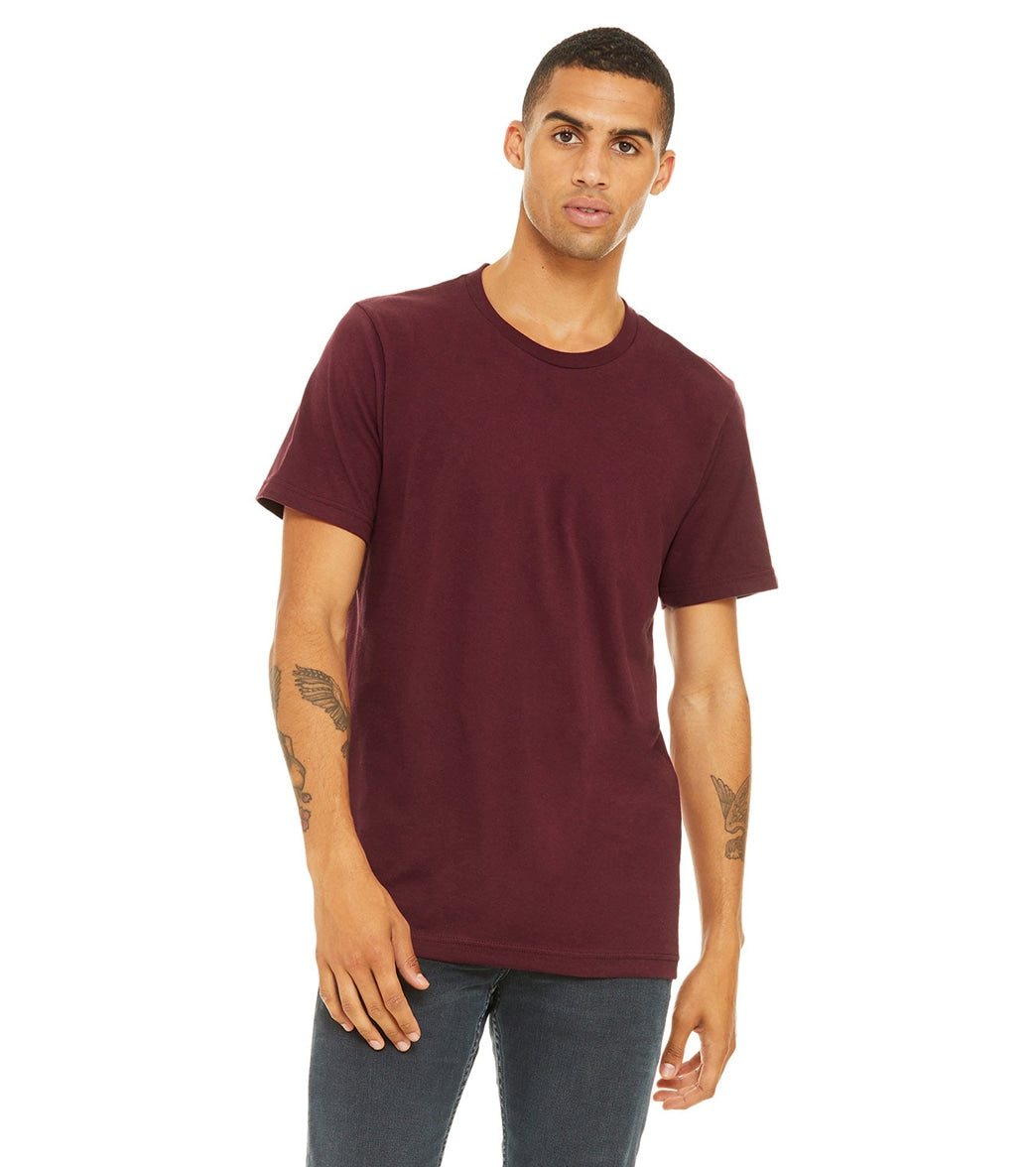 Bella + Canvas Unisex Jersey T-Shirt Maroon