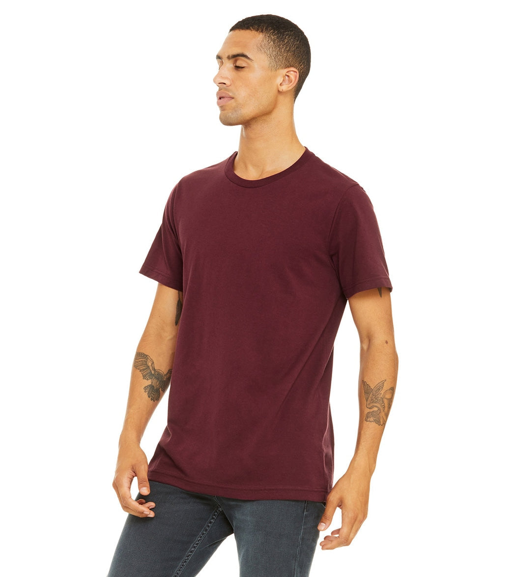 Bella + Canvas Unisex Jersey T-Shirt Maroon