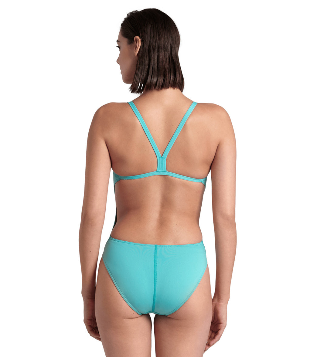 Arena Women's Solid Challenge Back One Piece Swimsuit Water