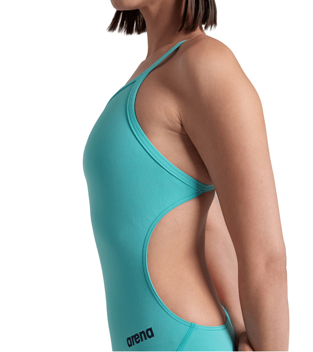 Arena Women's Solid Challenge Back One Piece Swimsuit Water