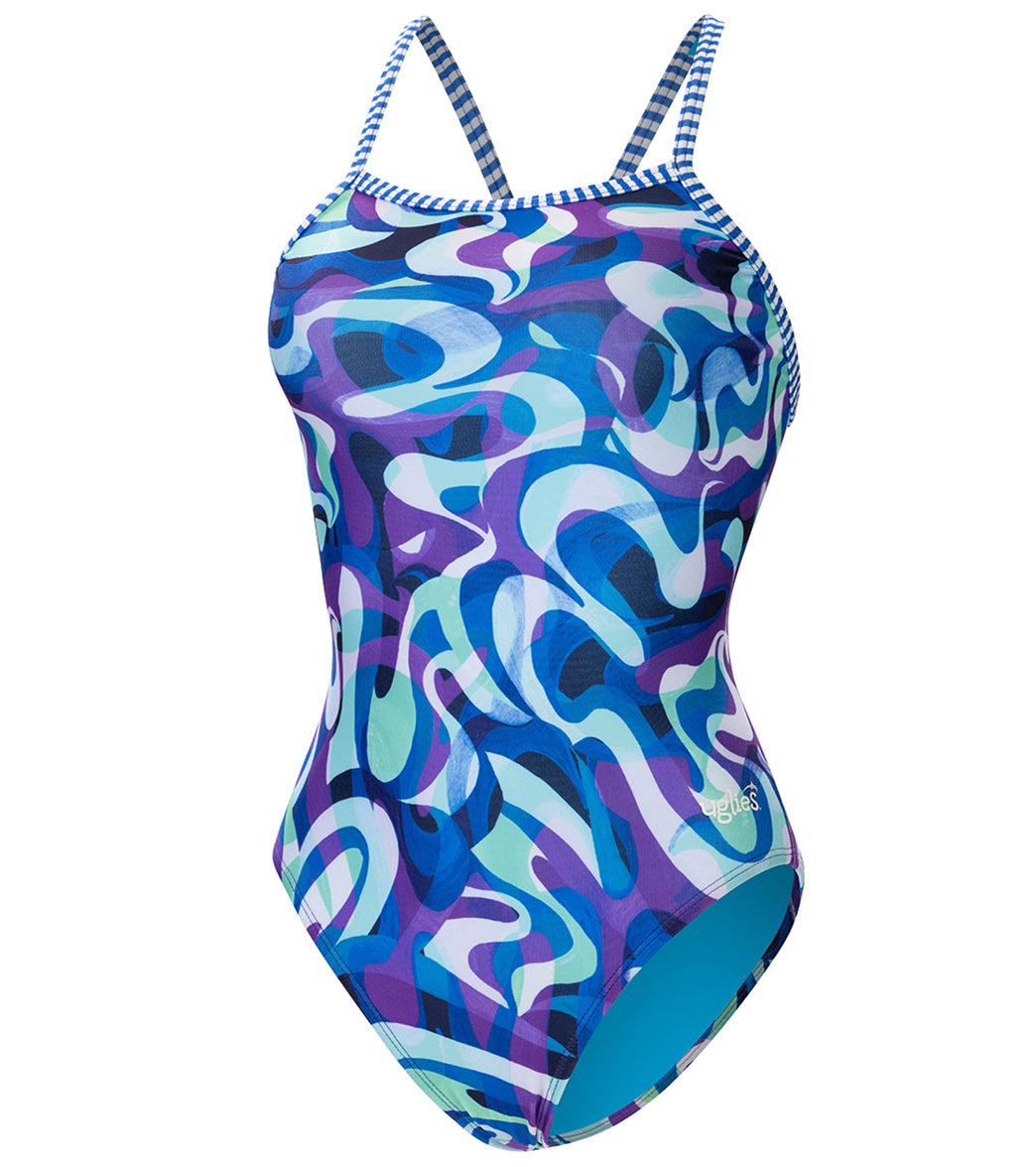 Dolfin Uglies Women's V-2 Back One Piece Swimsuit Groovy